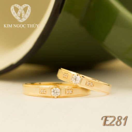 Nhẫn cưới E281 phù hợp với nhiều cặp đôi