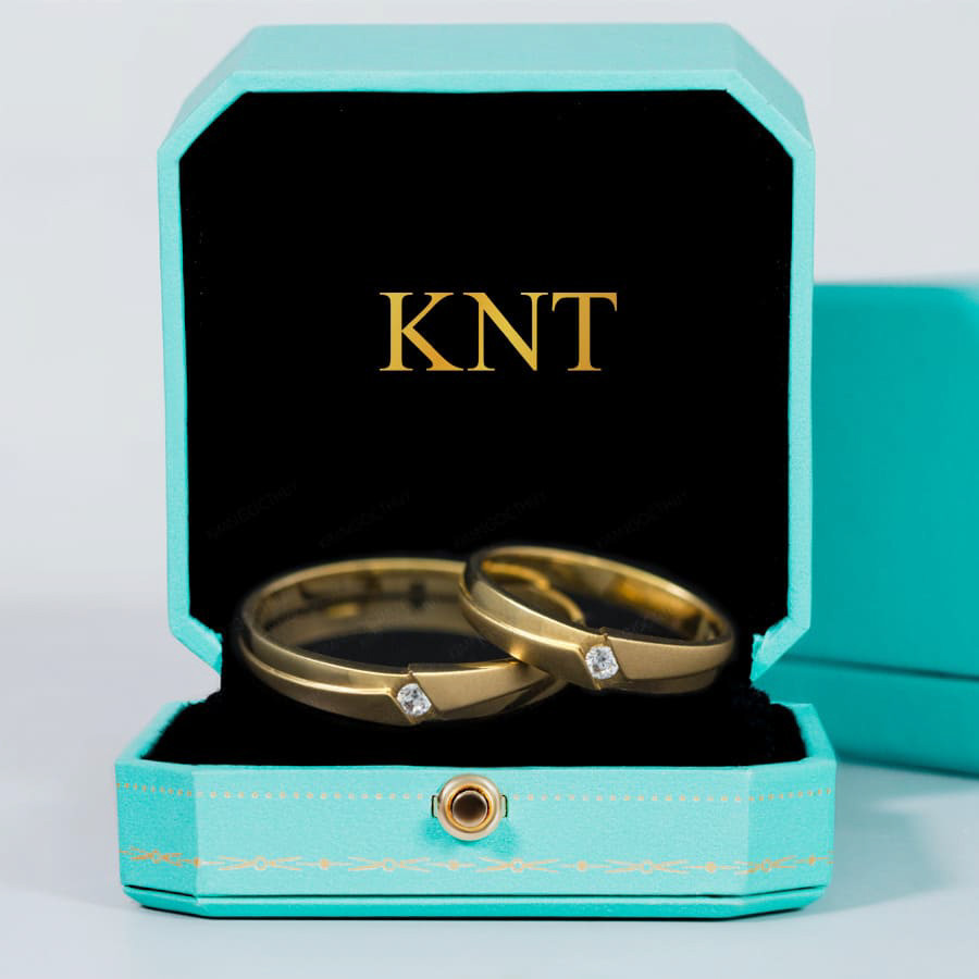 Nhẫn cưới A81 màu vàng vàng sang trọng