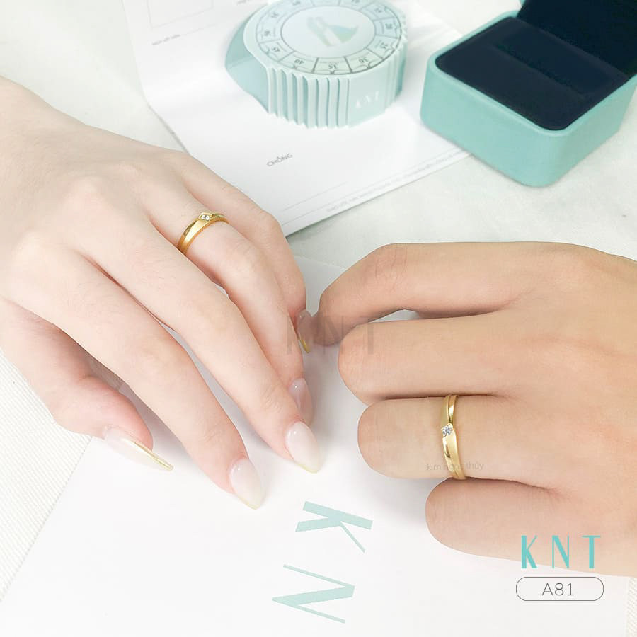 Nhẫn cưới A81 phù hợp cho cặp đôi yêu thích sự tinh tế
