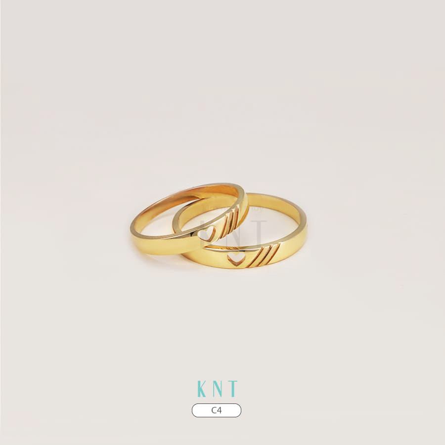 Nhẫn cưới C4 thiết kế tối giản và sang trọng