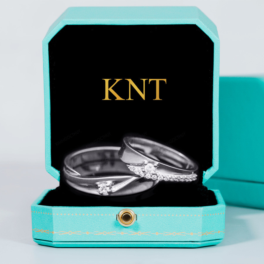 Nhẫn cưới F56 màu vàng trắng thanh lịch