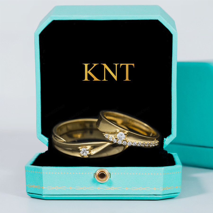 Nhẫn cưới F56 màu vàng vàng sang trọng