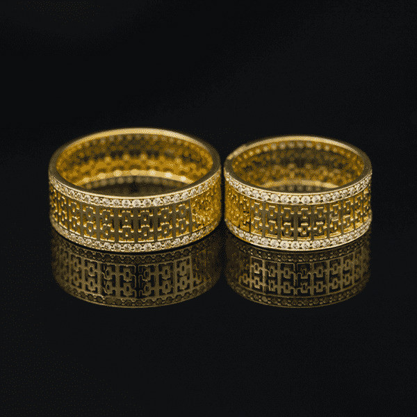 Nhẫn cưới J4 bản nhẫn lớn, thiết kế đồng điệu