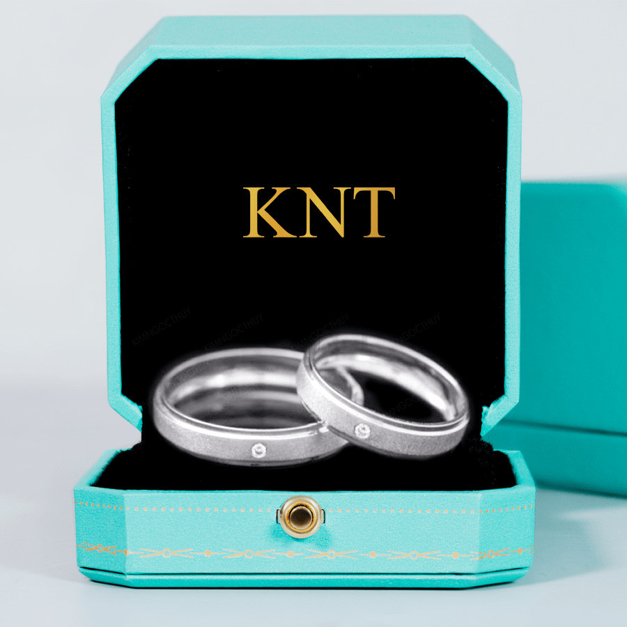 Nhẫn cưới S133 khắc tên miễn phí