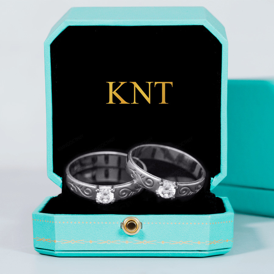 Nhẫn cưới F89 bản nhẫn lớn cá tính