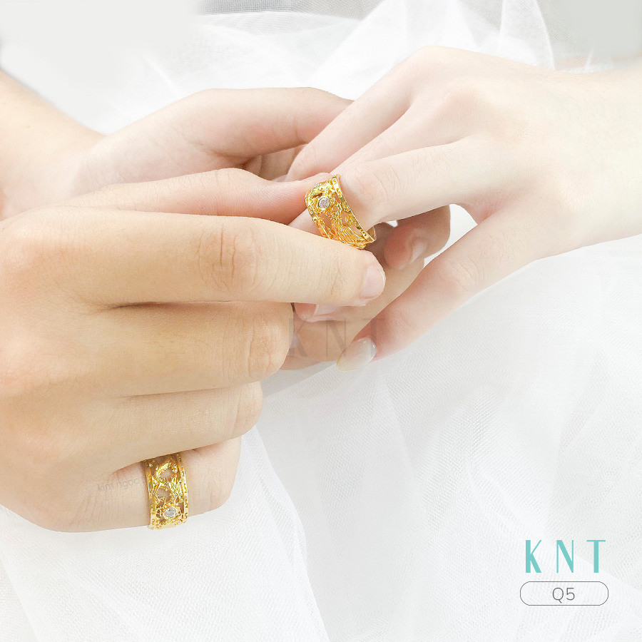 Nhẫn cưới rồng phụng Q5 mang đến nhiều ý nghĩa cho cặp đôi