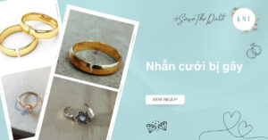 Nhẫn cưới bị gãy có sao không? Nên sửa lại hay thay mới?