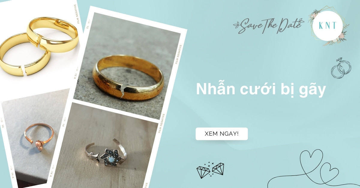 Nhẫn cưới bị gãy có sao không? Nên sửa lại hay thay mới?