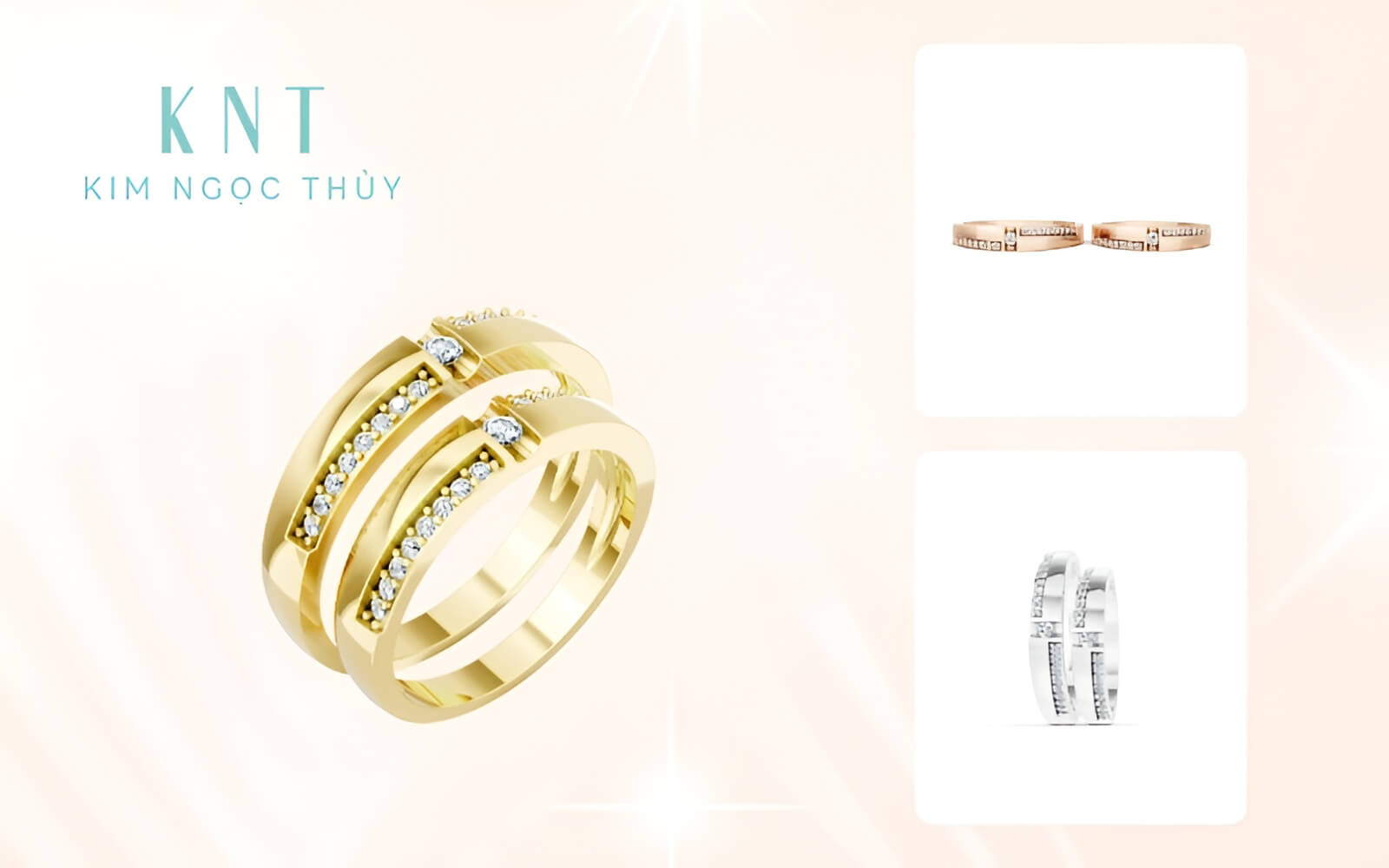 Vàng 18K có màu vàng sáng và dễ chế tác các kiểu dáng đa dạng