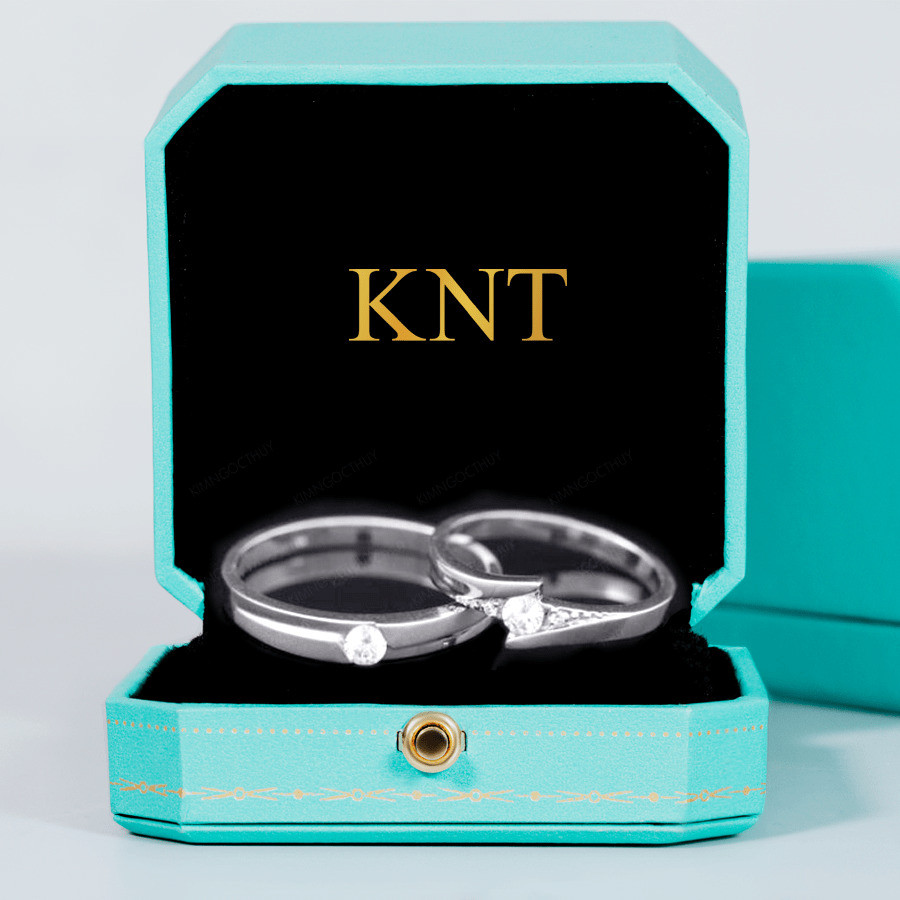 Nhẫn cưới S135 nhẫn nam dáng vuông mạnh mẽ