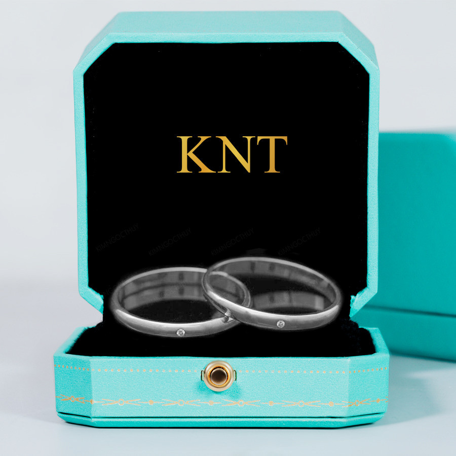 Nhẫn cưới H27 khắc tên hoặc ngày cưới miễn phí