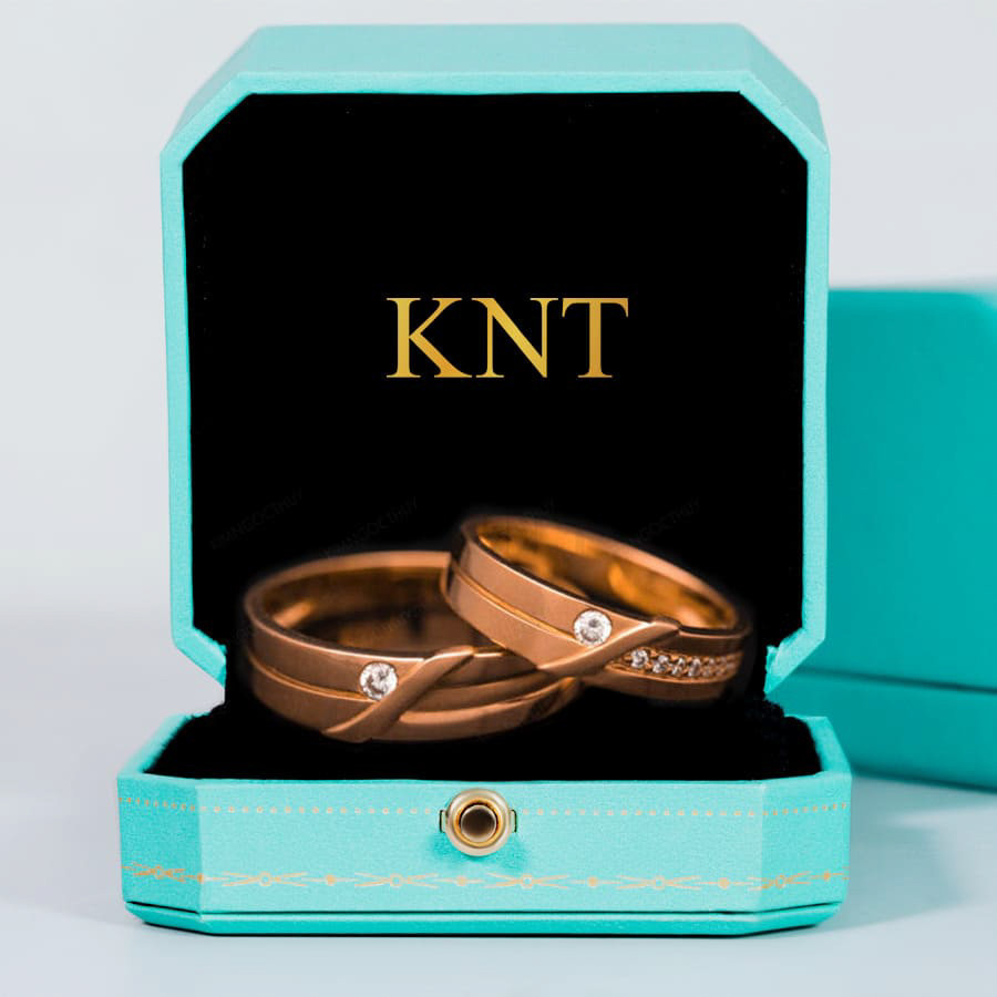 Nhẫn cưới E16 đường nét mềm mại và tỉ mỉ