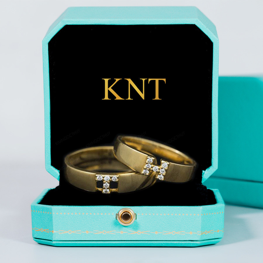 Nhẫn cưới F12 thiết kế sang trọng và hiện đại