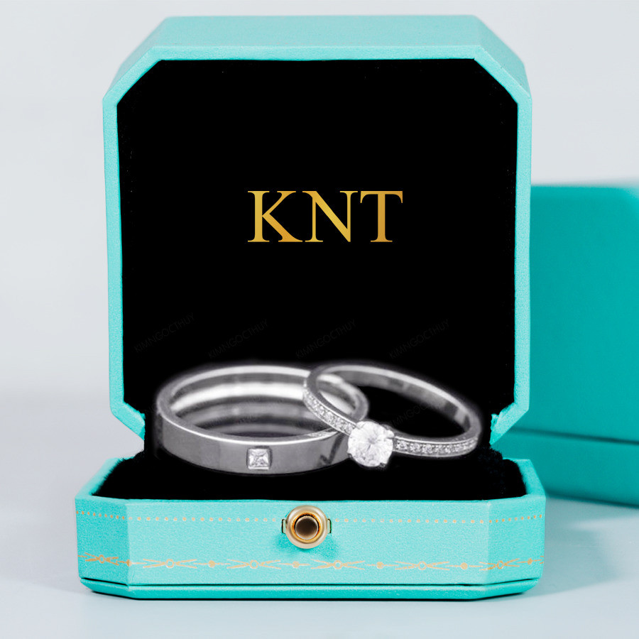 Nhẫn cưới E498 thiết kế tinh tế và hiện đại