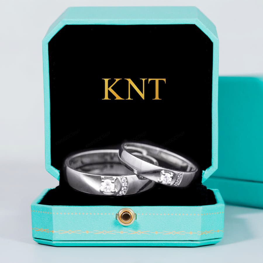 Nhẫn cưới E217 màu vàng trắng