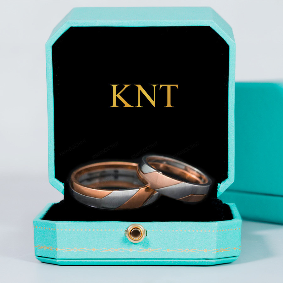 Nhẫn cưới J28 tối giản, khắc tên miễn phí