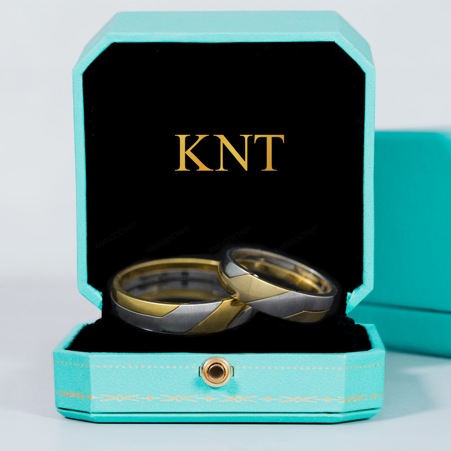 Nhẫn cưới J28 nhẫn nữ đính đá nhỏ tinh tế