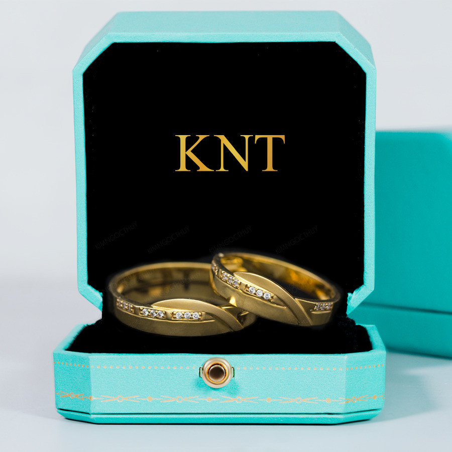 Nhẫn cưới E422 màu vàng vàng