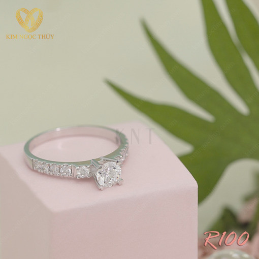Nhẫn đính hôn R100 thiết kế tinh tế và sang trọng