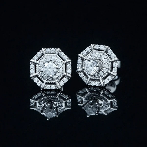 Bông tai B62 - PK2 Doris: Thiết kế lấp lánh, nổi bật