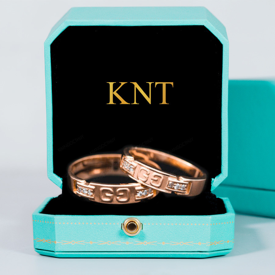 Nhẫn cưới S10 khắc tên miễn phí