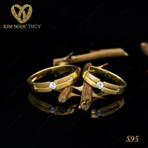 Nhẫn cưới S95 khắc tên miễn phí