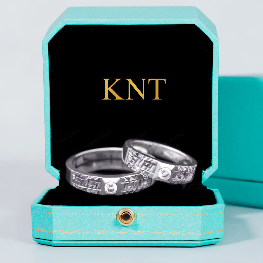 Nhẫn cưới SZ nhẫn nam mạnh mẽ với hình khối độc đáo