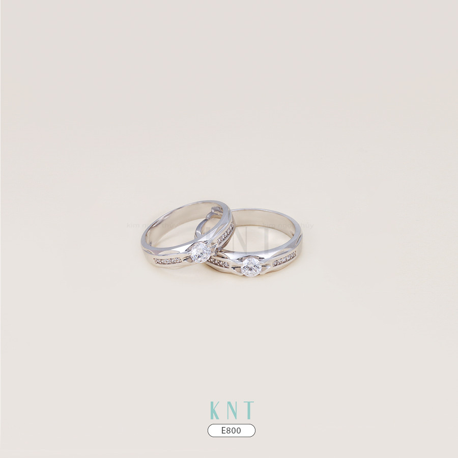 Nhẫn cưới E800 theo phong cách hiện đại và tinh tế