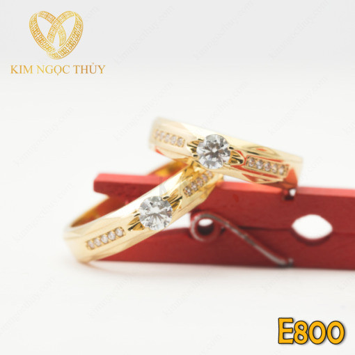 Nhẫn cưới E800 thiết kế thanh lịch và sang trọng