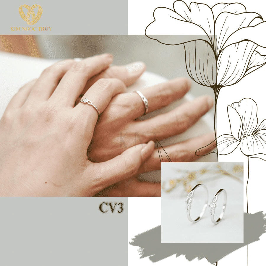 Khám phá nhẫn cặp CV3 - Sự hòa quyện giữa nét cổ điển, hiện đại và vẻ đẹp lấp lánh