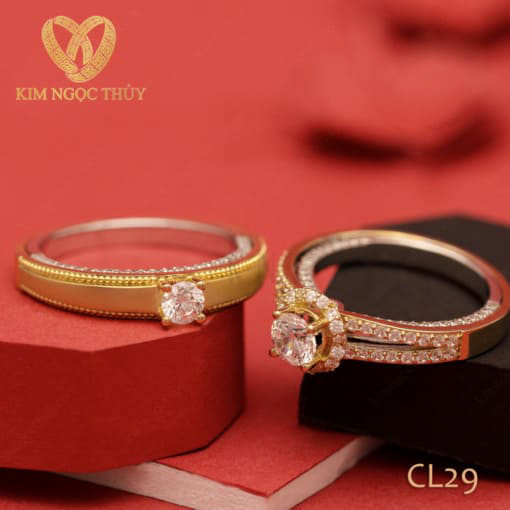 Nhẫn cưới CL29 thiết kế sang trọng và lộng lẫy