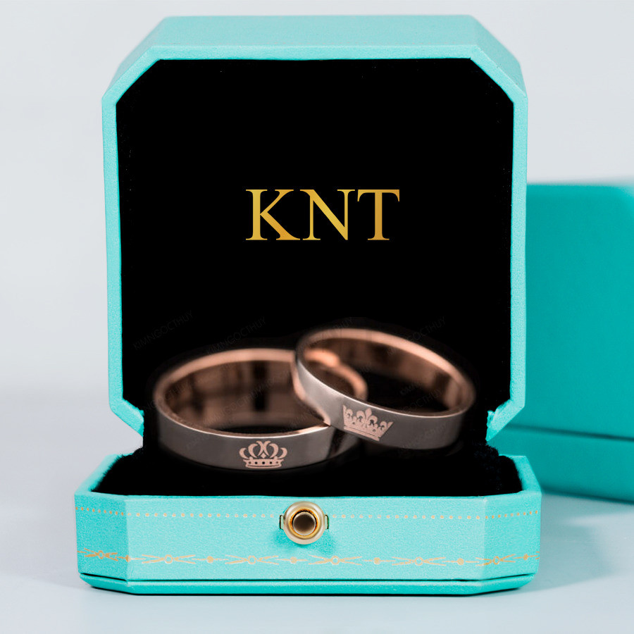 Nhẫn cưới H56 khắc tên hoặc ngày cưới miễn phí
