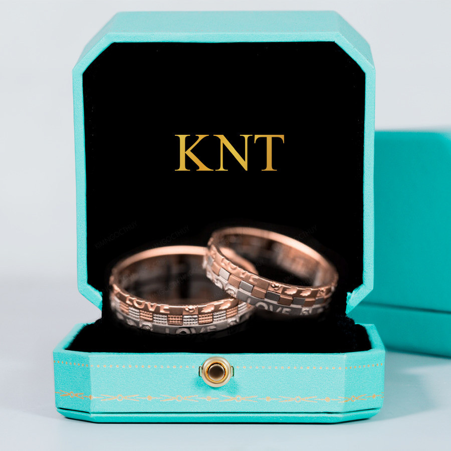 Nhẫn cưới J85 bản nhẫn răng cưa độc đáo và cá tính