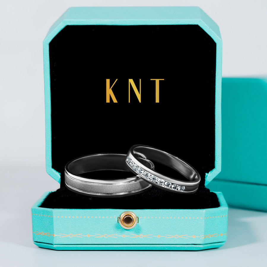 Nhẫn cưới F114 màu vàng trắng