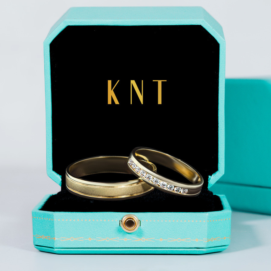 Nhẫn cưới F114 màu vàng vàng