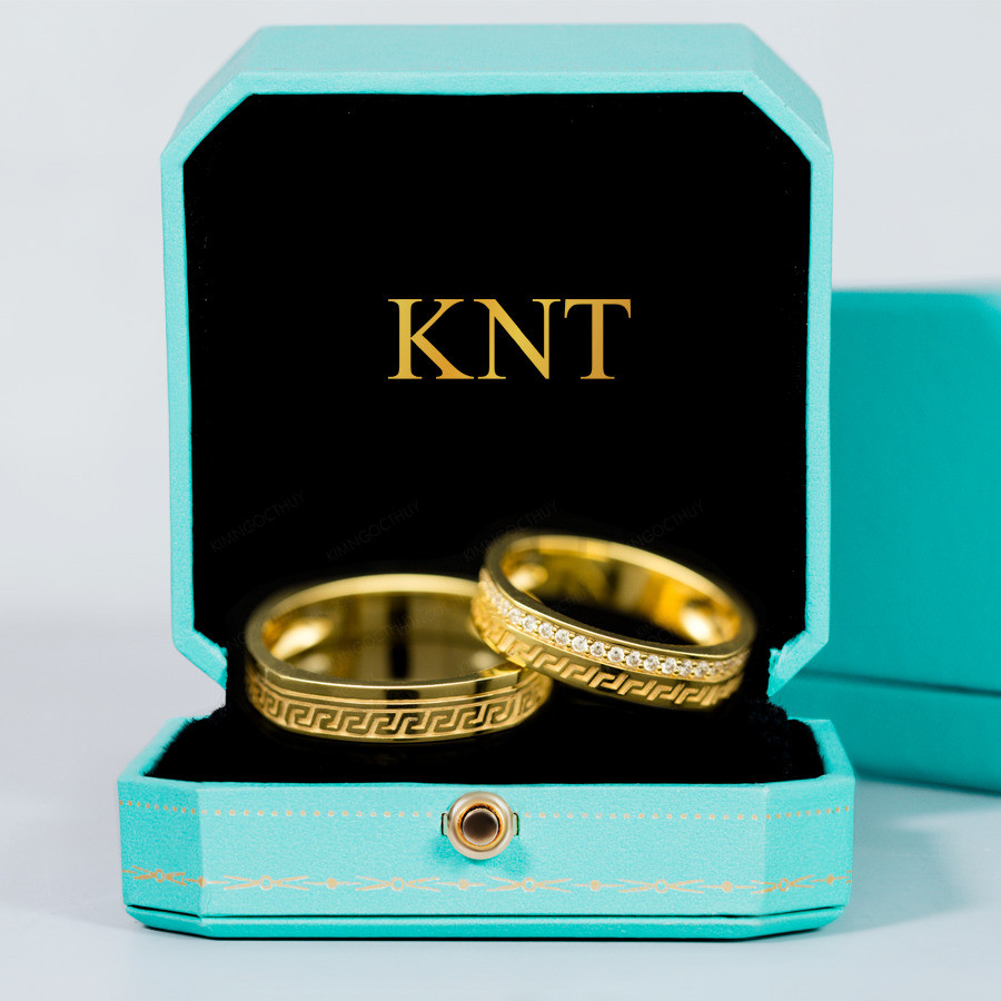 Nhẫn cưới J88 nhẫn nữ đính đá tinh xảo