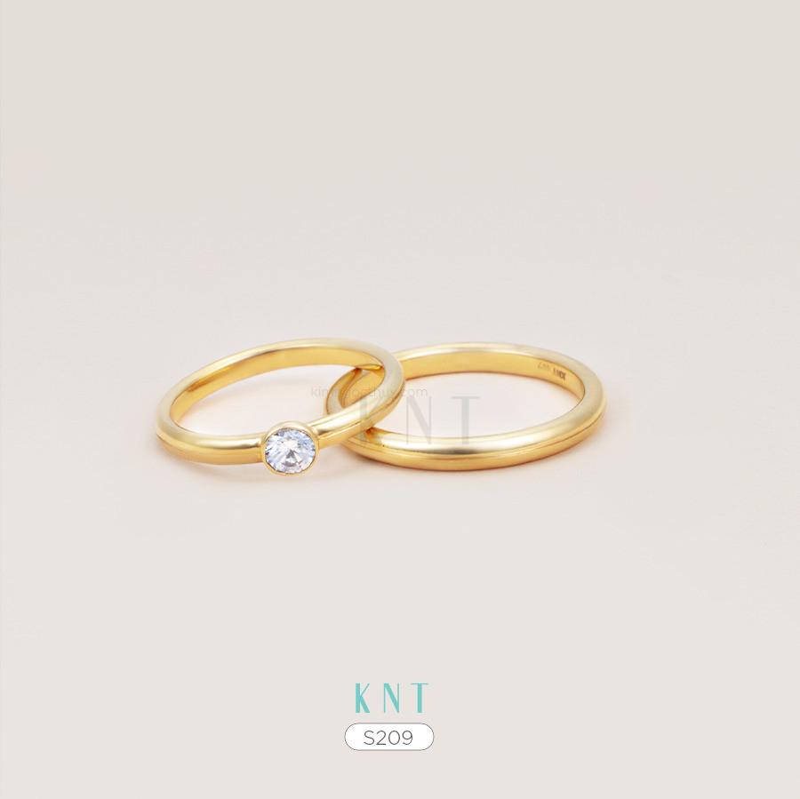 Nhẫn cưới S209 thiết kế sang trọng và thanh lịch