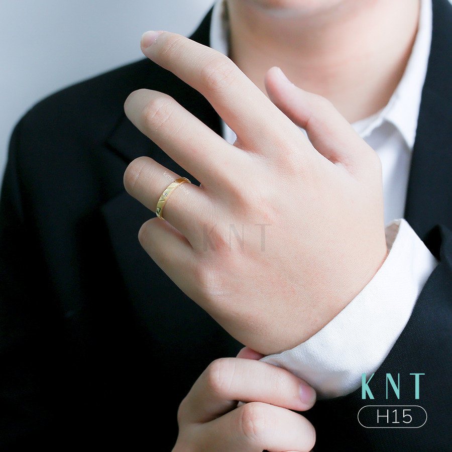 Nhẫn cưới H15 nhẫn nam tối giản thanh lịch
