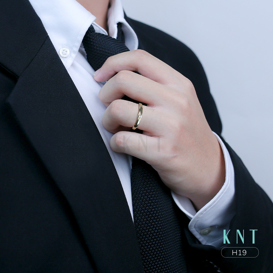 Nhẫn cưới H19 thiết kế tinh tế và hiện đại
