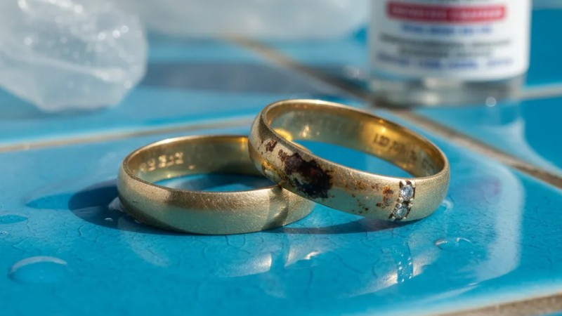 Nhẫn cưới sau một thời gian sử dụng có thể bị xỉn màu và mất độ sáng bóng