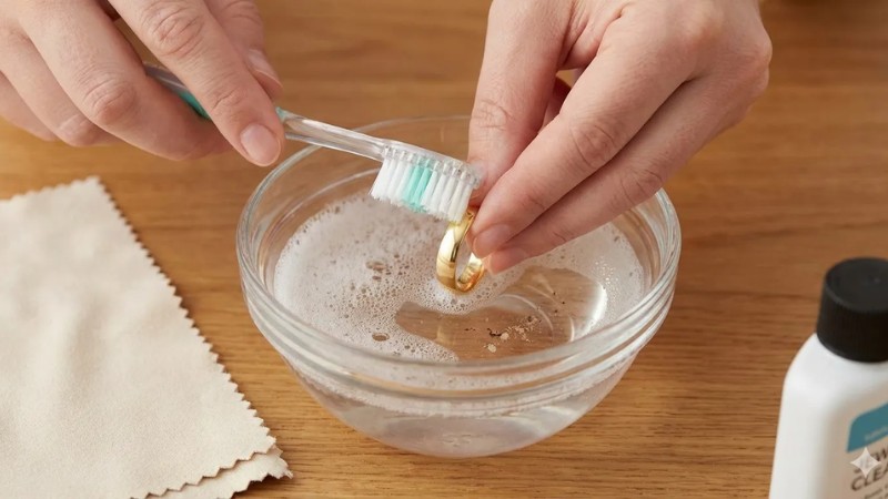 Vệ sinh nhẫn cưới giúp loại bỏ bụi bẩn và mảng bám tích tụ