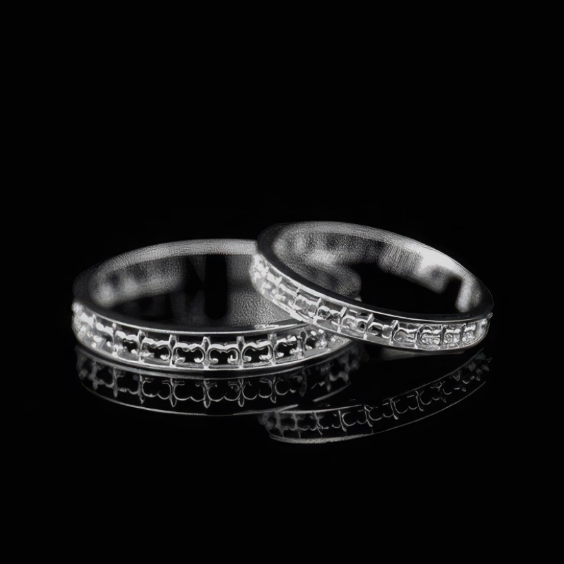 Nhẫn cặp vàng CV100: Thiết kế độc đáo, chất vàng 10K cao cấp