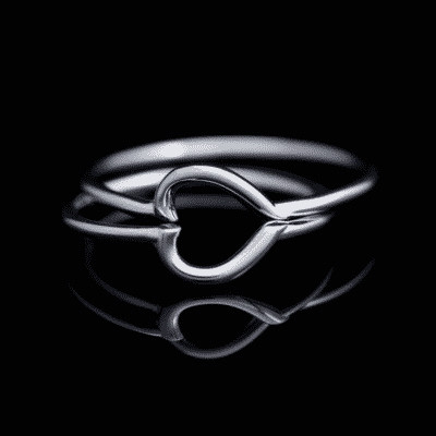 Nhẫn cặp vàng CV47: Thiết kế hình trái tim độc đáo, vàng 10K cao cấp