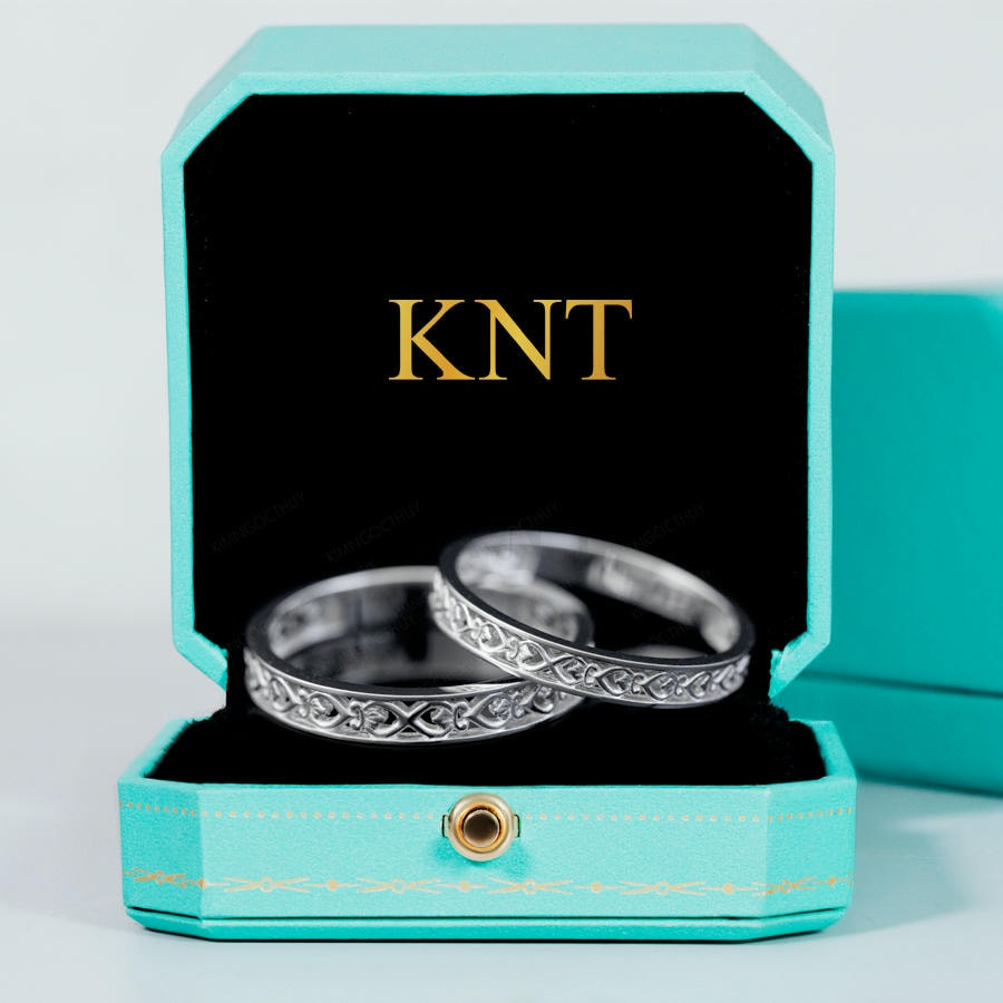 Nhẫn cặp vàng CV64 thiết kế cổ điển và sang trọng