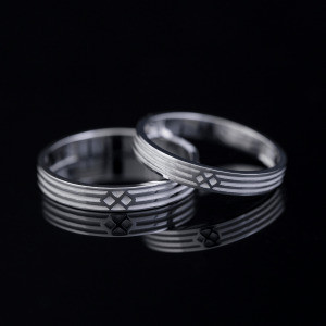 Nhẫn cặp vàng CV65 chất liệu vàng 10K bền màu và sang trọng