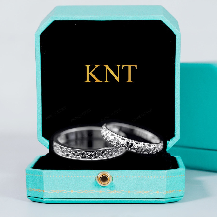 Nhẫn cặp vàng CV96 thiết kế mang phong cách cổ điển