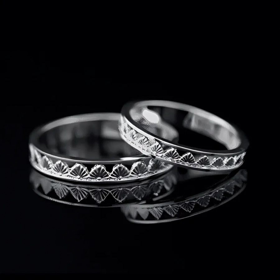 Nhẫn cặp vàng CV98 được gia công tỉ mỉ và tinh xảo