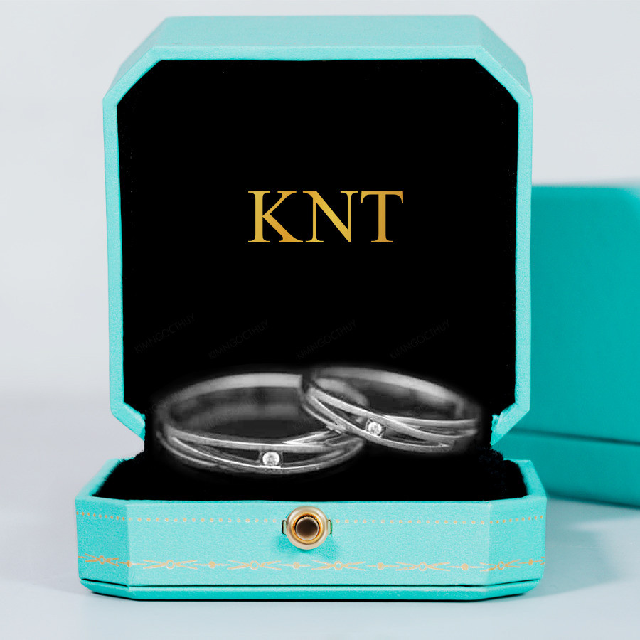 Nhẫn cưới H74 khắc tên hoặc ngày cưới miễn phí