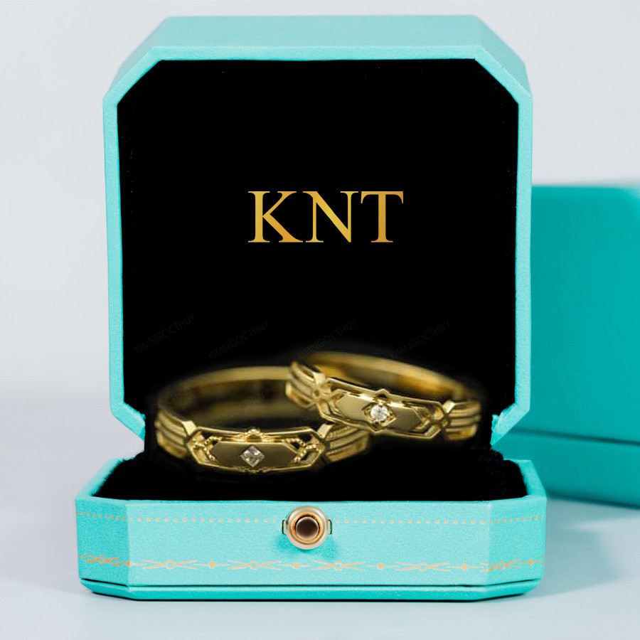Nhẫn cưới S240 khắc tên miễn phí cho cặp đôi