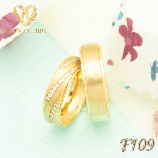 Nhẫn cưới F109 là biểu tượng cho tình yêu đẹp của cặp đôi